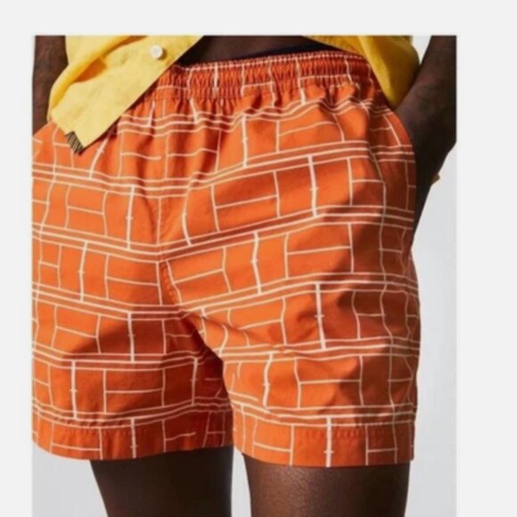 NWT - Billy Reid Court Swim Shorts in Clay Size XL - Picture 1 of 5